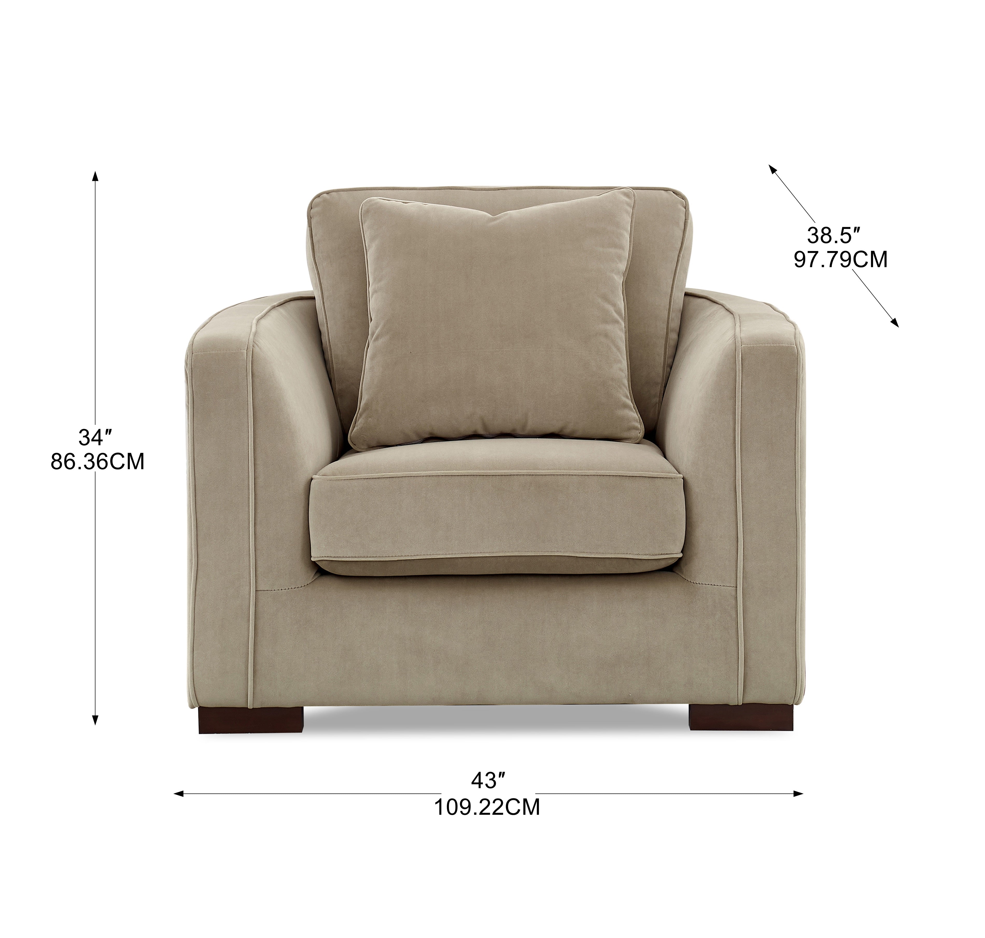 Albert Fabric Sofa Collection, Sand